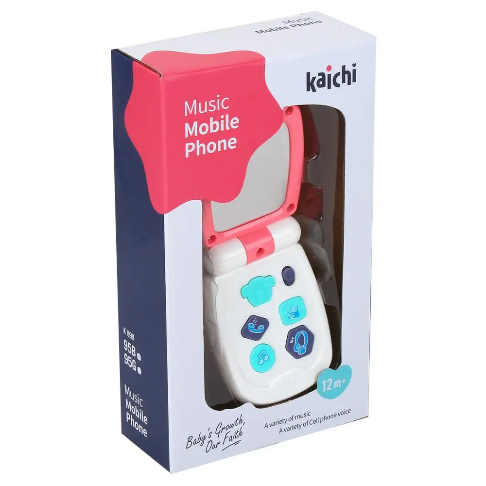 
Amazon hot selling b/o battery operate cartoon toy mobile phone for baby toy with music and light 