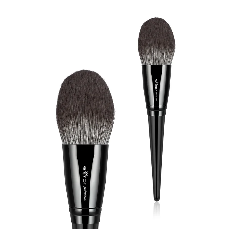 

Anmor Single Makeup Brush Professional Synthetic Hair Foundation Blush Powder Brushes, Black