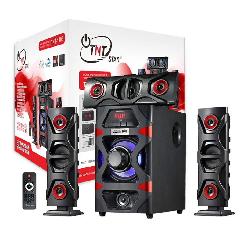 

TNT Star TG 1403 Low Distortion Amplifie Surround Sound Stereo cabinet Hi-Fi System Multimedia 3.1 Speaker