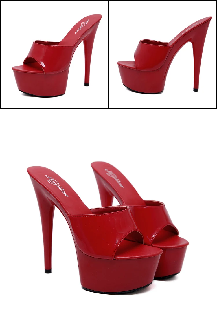 Five Colors Reinforcement Ladies Footwear Sexy High Heel Platform Pole Dance Shoes For Women