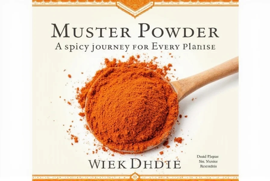 Muster Powder in a Kitchen