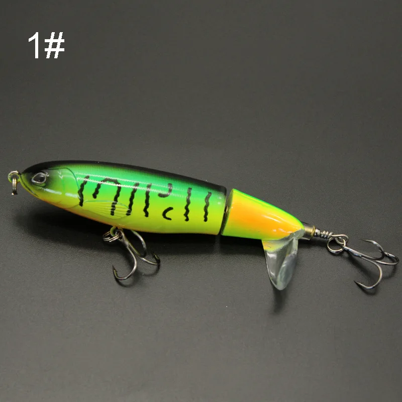 

Whopper Popper 10cm/14cm Topwater Fishing Lure Artificial Bait Hard Plopper Soft Rotating Tail Fishing Tackle Geer