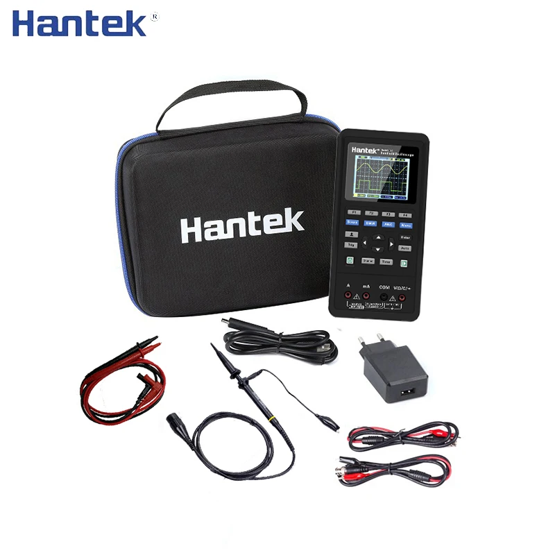 

Hantek Digital Multimeter Waveform Generator Handheld Oscilloscope Portable 3in1 USB 2 Channel 40mhz 70mhz Tester Kit