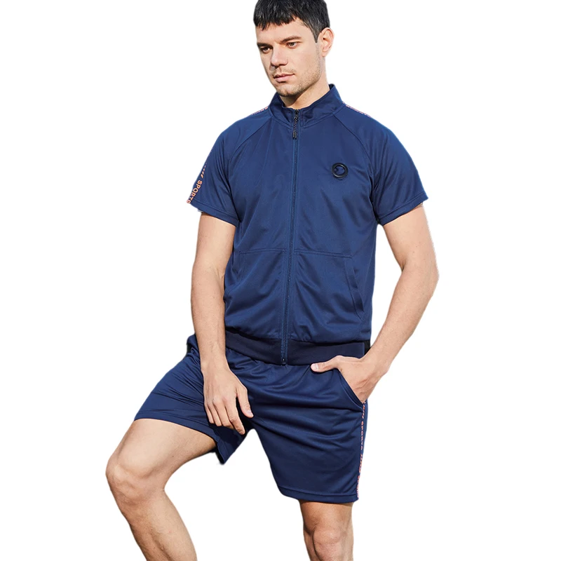 

OEM Wholesale Fashion Casual Men's Two Piece Shirt And Pants Sets Short And Shirt Set T Shirt And Shorts Set Men, Picture shows