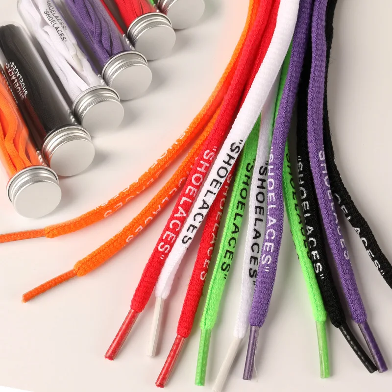 

2019 Bulk Custom Logo Types Plastic Tips Oval Printed Shoelaces for Sneakers, Red, white, black, purple, orange, green