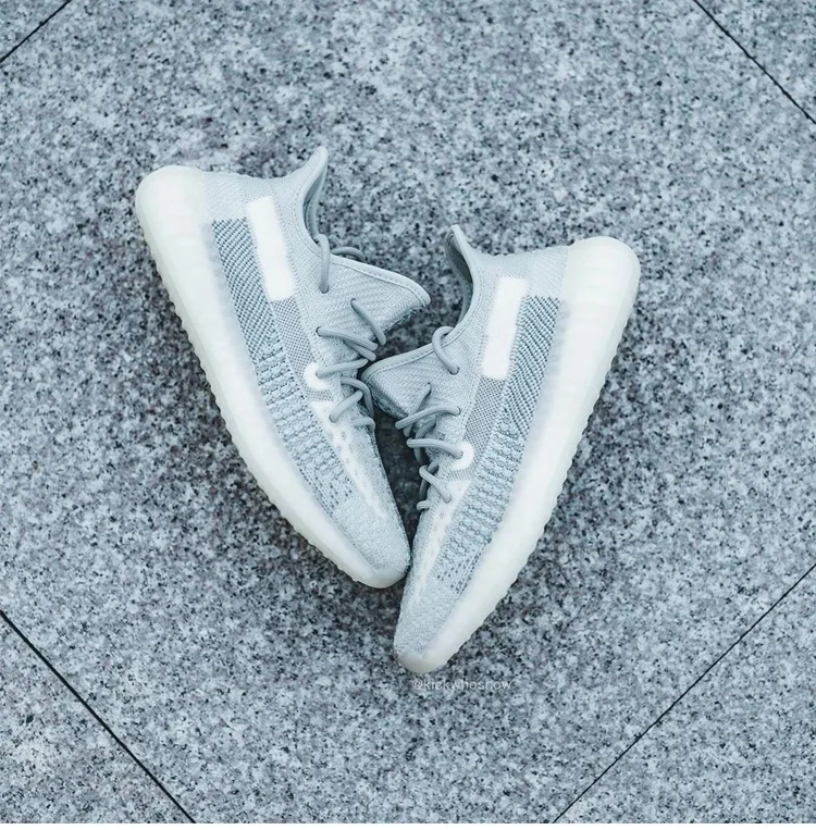 

2020 Best selling original quality yezzy reflective reflector 350 light blue sports yezy shoes big size 36-48 for men women