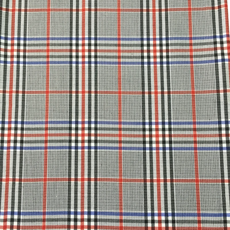 
PARISS fabric supplier polyester woven plaid suit fabric men for wholesale 
