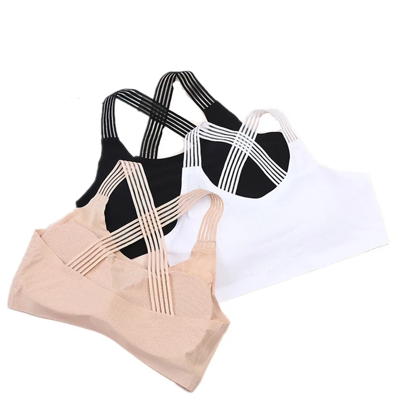 

Best price of different type camisole bra women camisole tops seamless, Apricot/black/white