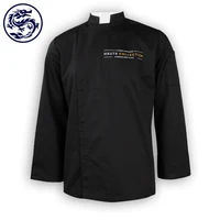 

BSCI Sedex Factory No Minimum Custom Professional Restaurant Uniform Shirt school uniforms style black chef uniform