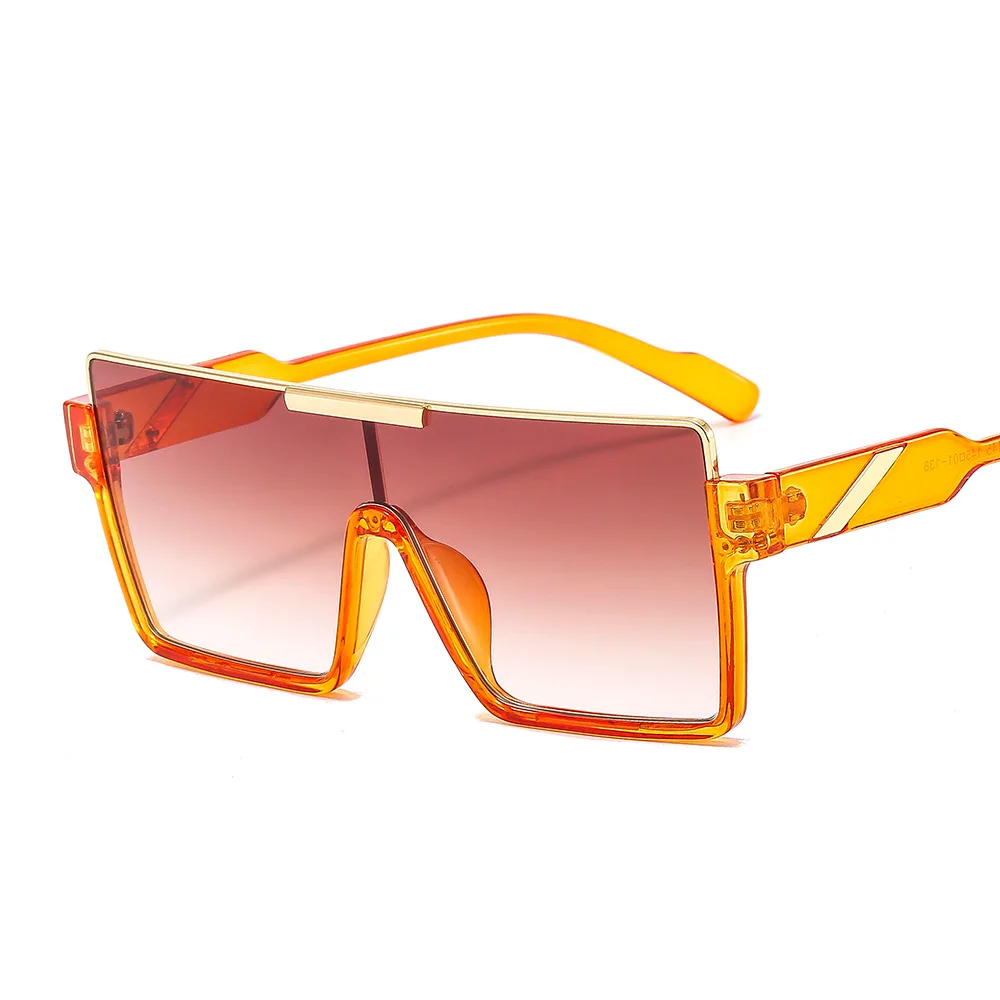 

Candy One-Piece Women Sun Glasses Fashion Personalized Square Sunglasses Brand Designer Luxury Sunglasses