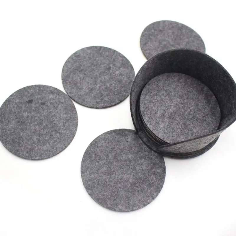 

10 Pieces Of Felt Protection Mat Coaster Mug Antifriction Pad Coffee Tea Hot Drink Separation Pad Felt Fixing Pad Household Tool, Customerized