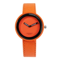

WOMAGE Woman Sport Thin Alloy Quartz Women Watch Leather Sublimation Blank Watch