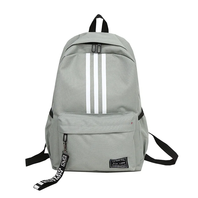 

New Fashion Sports Nylon Striped Outdoor School Bag Stylish Men Bag Print College Canvas Backpack For Men
