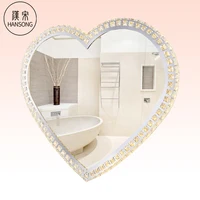 

Manufacturer Wholesale Led crystal hollywood Mirror girl's gift Makeup mirror wall mounted mirror