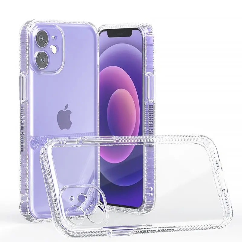 

2021 New Transparent Mobile Phone Case blank clear Back Covers For iPhone 12 mini