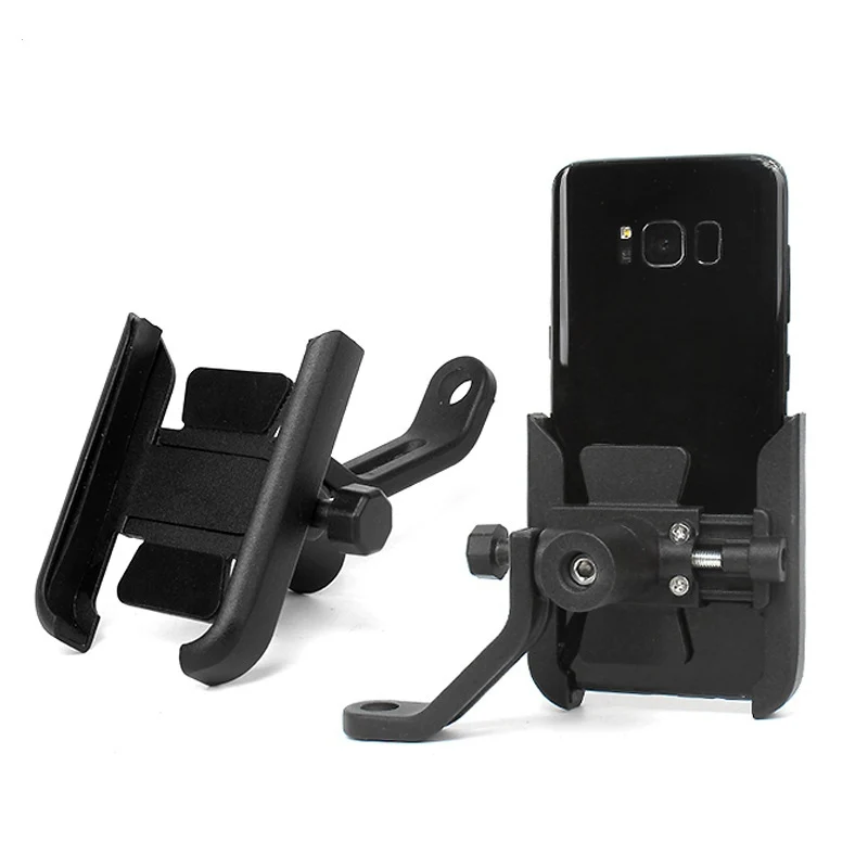 

Alloy Bike Mobile Phone Holders Cell Phone Holder for Motorcycle, Black/silver