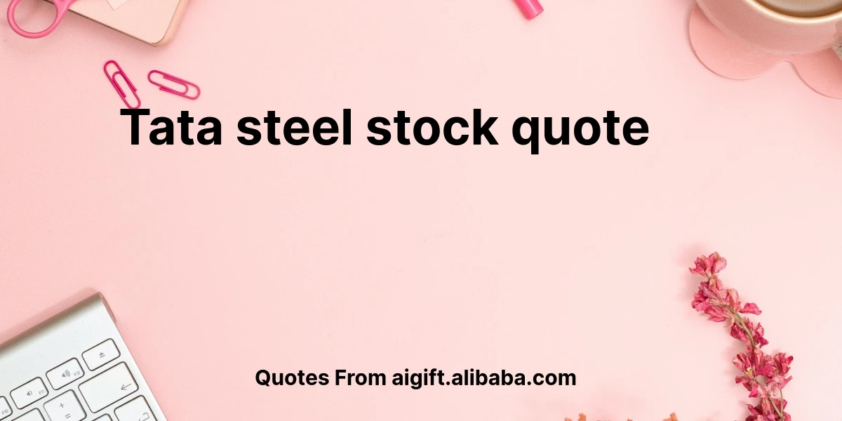 tata steel stock quote