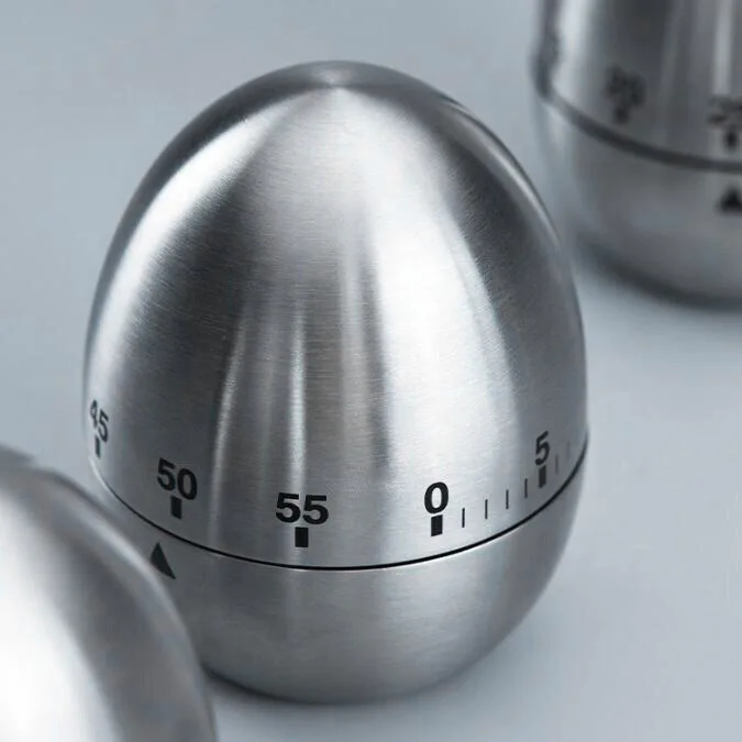 

Cheap Price Stainless Steel Egg Timer, Hot Sale Mechanical Kitchen Reminder Egg Tool