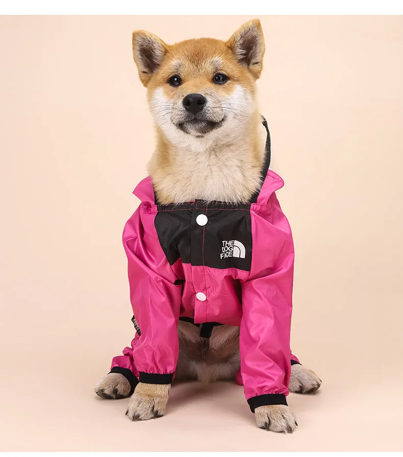

Wholesales Dog Rain Coat Raincoat Pu Clothes Waterproof Clothing Korean Style Xxx Dog