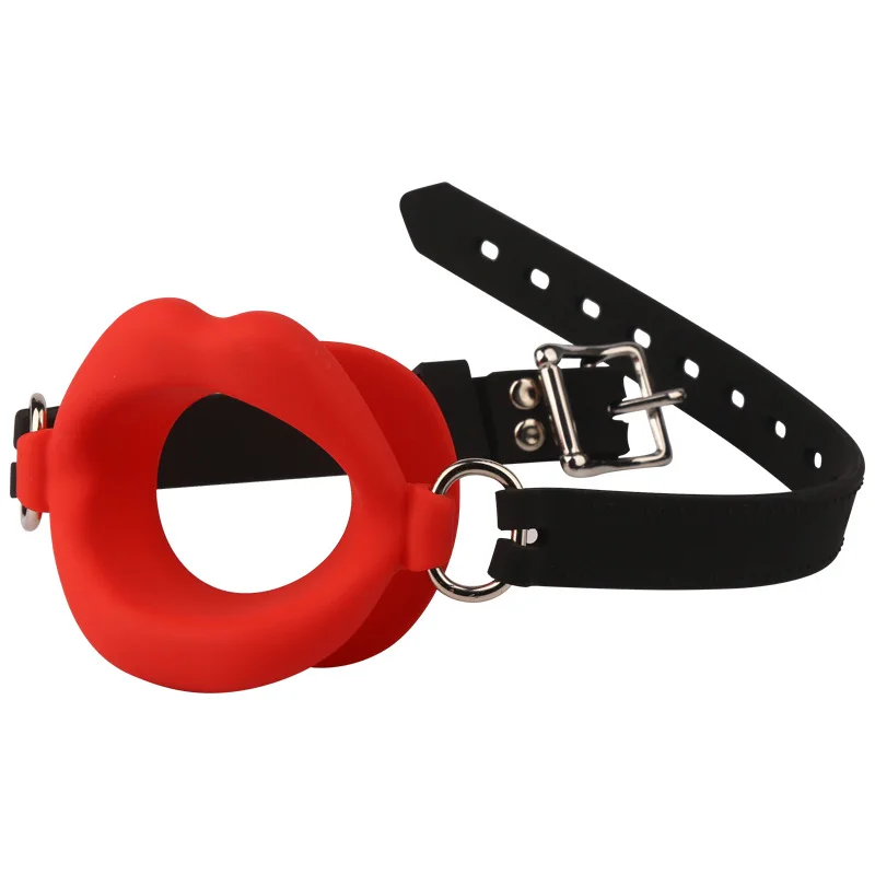 Erotic Open Sex Mouth Gag Adult Product Leather Fetish Rubber Lips O Ring Oral Sm Bondage Buy