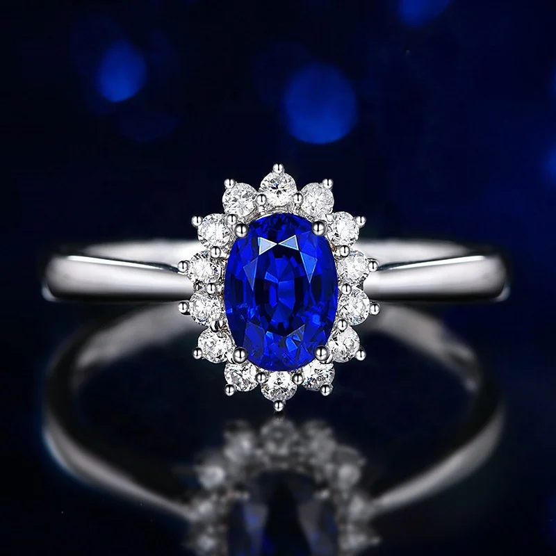 

Classic Inlaid Egg-shaped Red/ Yellow/ White/ Blue/ Green Zircon Stone Rings For Women Trendy Engagement Party Rings Jewelry