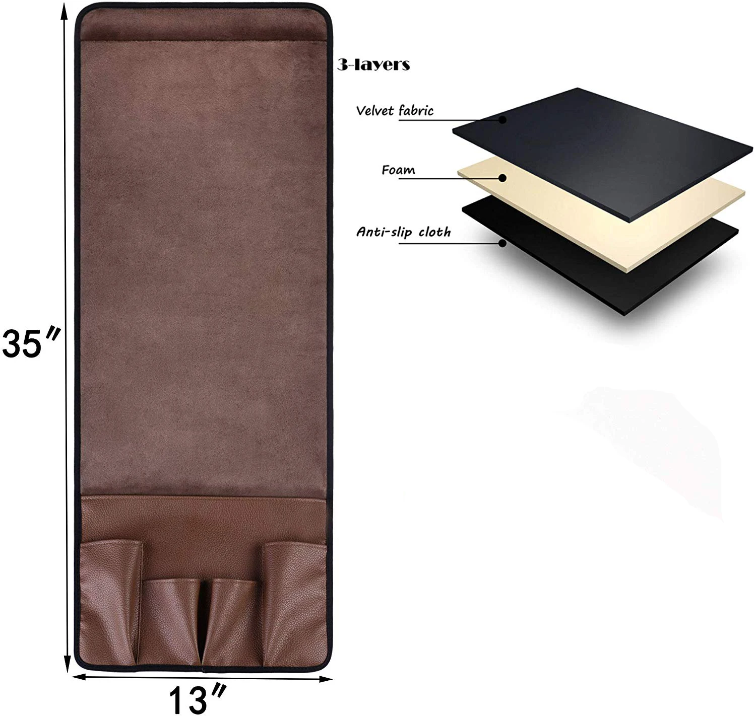 Sofá De Terciopelo Reposabrazos Organizador Sofá Silla Bolsa De