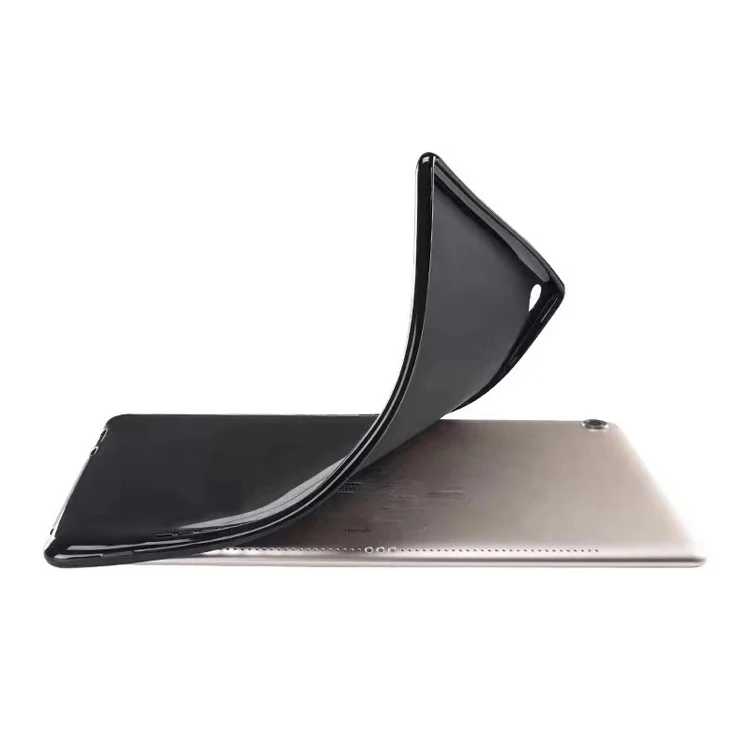 

Hot Selling Smart Touch Key Matte Edge Transparent Clear Soft TPU Tablet Back Cover Case For Samsung Tab 3 Plus P8200 10.1