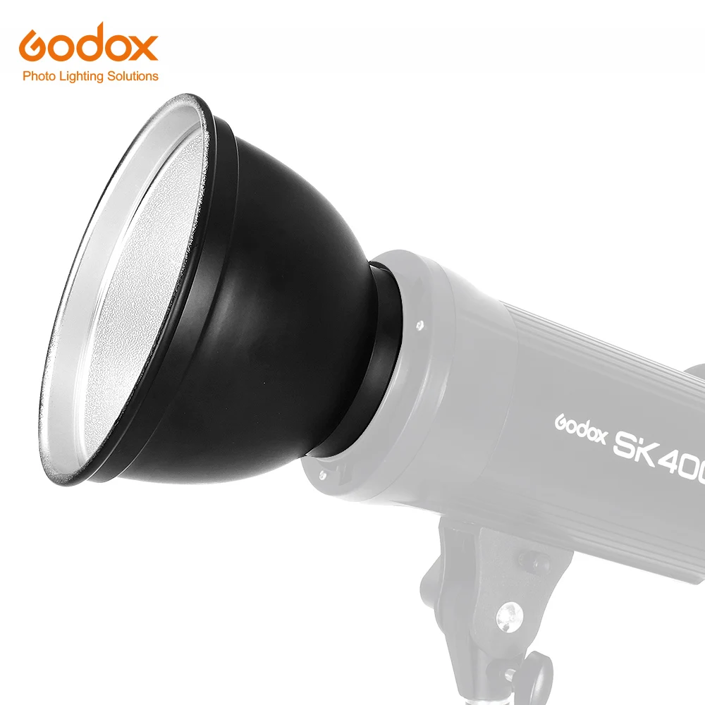 

Godox Standard Reflector 180*130mm Bowens Mount Type for Photography Studio Lighting Flash Speedlite (Without Umbrella Hole), Other