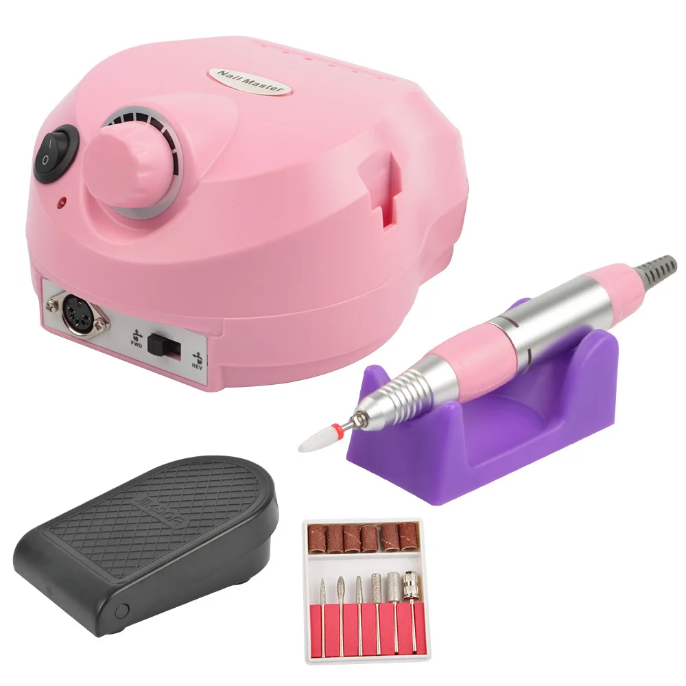 

Europe Hot Sale Pink Nail Drill Machine Rechargenable 30000Rpm Drilling Machine Nail Electric