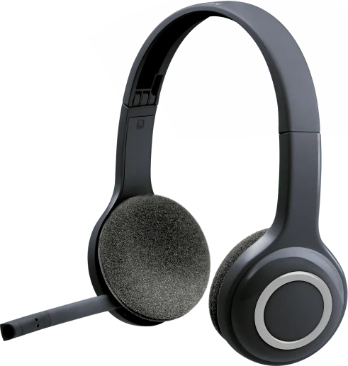 

Original Logitech H600 wireless headset 2.4ghz over-head gaming portable headset with stereo with microphone, Black