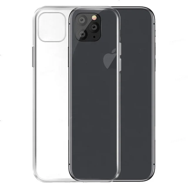 For iphone 11 Pro Max clear silicone phone case soft TPU mobile back cover cases for iphone XR XS Max X 7 8 6 Plus