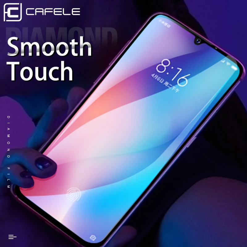 

CAFELE Original High Clear 9h 4D Full Coverage Mobile Phone Screen Protector Tempered Glass for Xiaomi 9 9se, Transparency 99% color