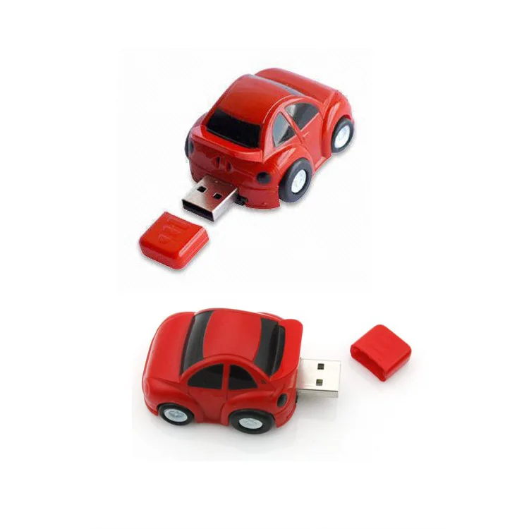 

Creative Cartoon Model Car USB Memory Drive Mini Car Pendrive Exhibition Gift Bulk Flash Drive Plastic USB With Logo