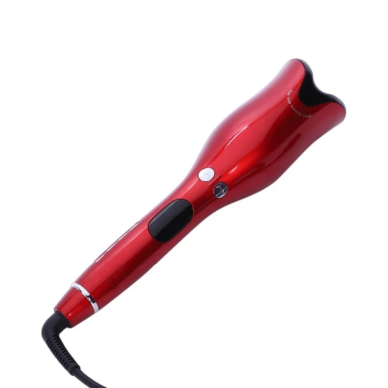 

2020 new portable automatic hair curler Automatic Rotating Curling Iron Infrared Magic Tech Hair Curler Ceramic Air Spin Curler, Black+blue+red