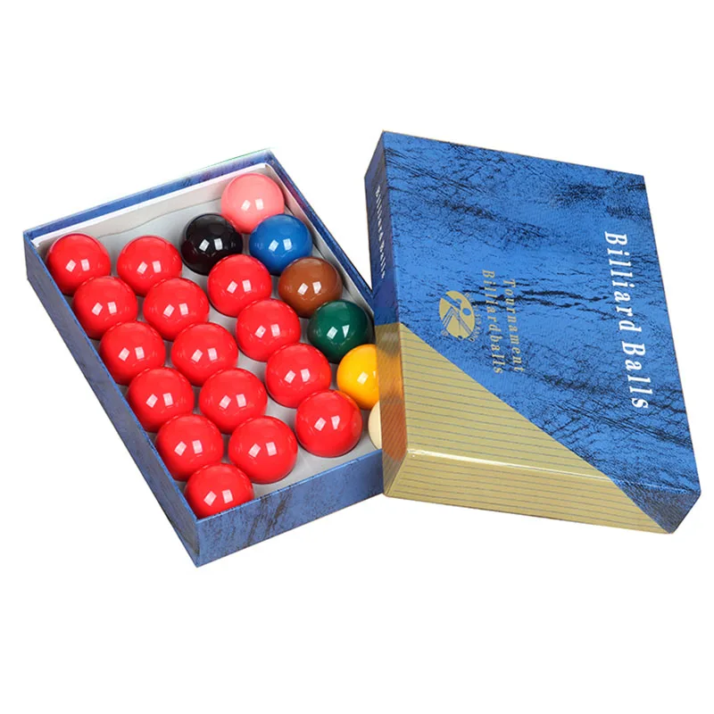 

High Quality 2/1-16" Inch  Size 3A Grade Crystal Resin 22PCS British Snooker Billiard Ball Set, Colorful