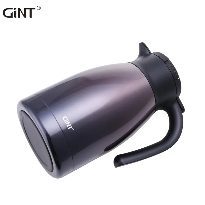 

GiNT 1.9L Factory Direct Fashion Design Stainless Steel Popular Style Vacuum Bottles Flasks Coffee Pot with Handle, Customized colors acceptable