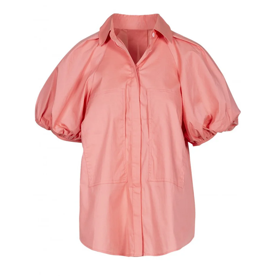

Classic shirt with ranglan short sleeve in spring / summer