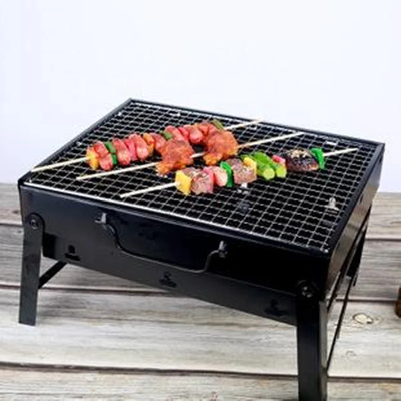 

promotional stove charcoal grill BBQ mini barbecue griller portable suitcase bbq stoves for outdoor hiking picnic camping stove
