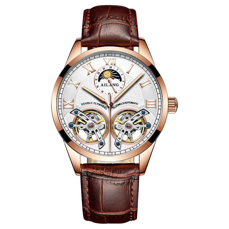 

TOH New Original Design Watch Men's Double Tourbillon Flywheel Automatic Mechanical Watches