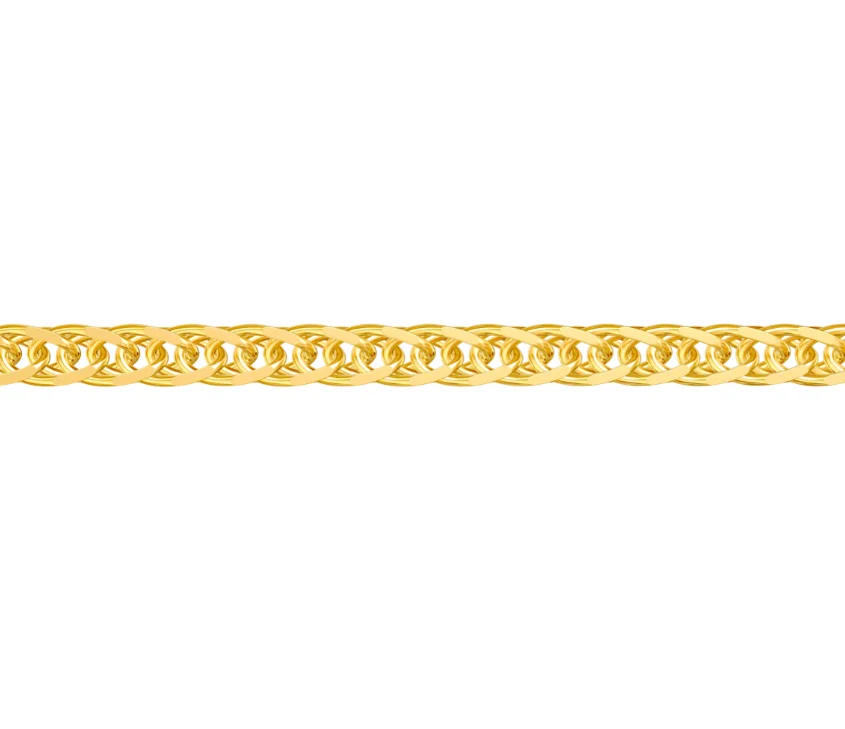 

Customized Solid Gold Jewelry, Yellow Gold Chopin Chain 10K, 18k , 14k Cuban Link Chain, Yellow, white, rose