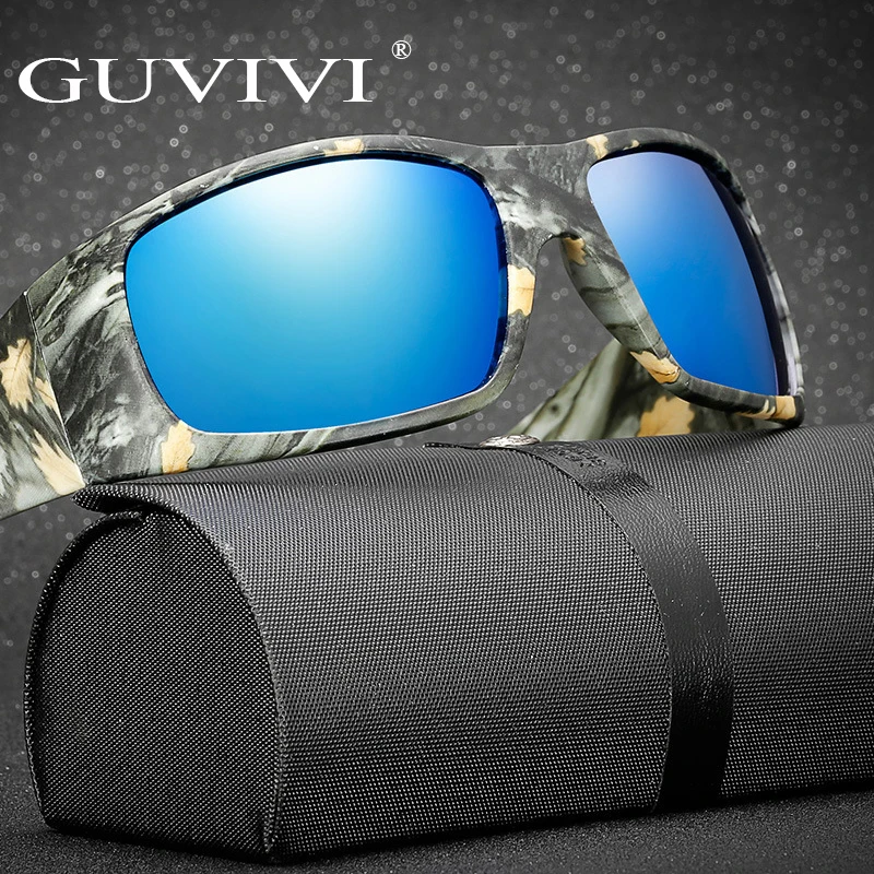 

GUVIVI outdo sports sunglasses men polarized fishing sunglasses square frame sunglasses for men 2019, Mix color
