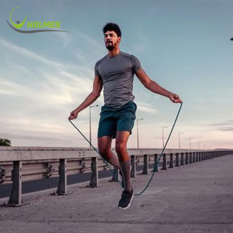 

Custom plastic jump rope pvc weighted speed skipping rope, Black/blue/red/green