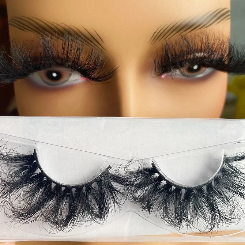 

Fluffy 3d siberian mink eyelashes 100% real vendor customize lash boxes lashes3d wholesale vendor 25mm luxury bulk