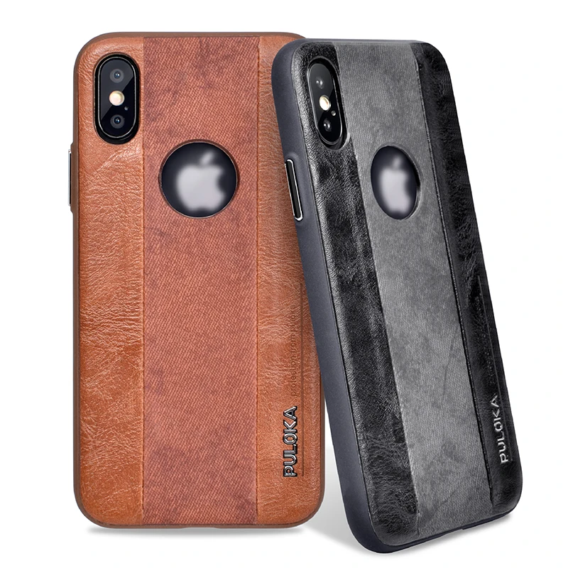 

PULOKA Guangzhou Wholesale Leather Retro Mobile Cell Phone Case Accessories for Oneplus Iphone