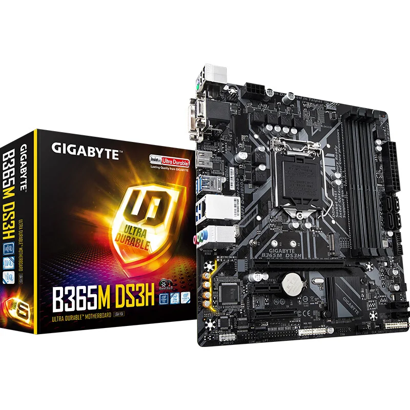 

Gigabyte b365m-ds3h desktop computer motherboard supports 9th i5-9600kfcpu lga1151 and 8th processor