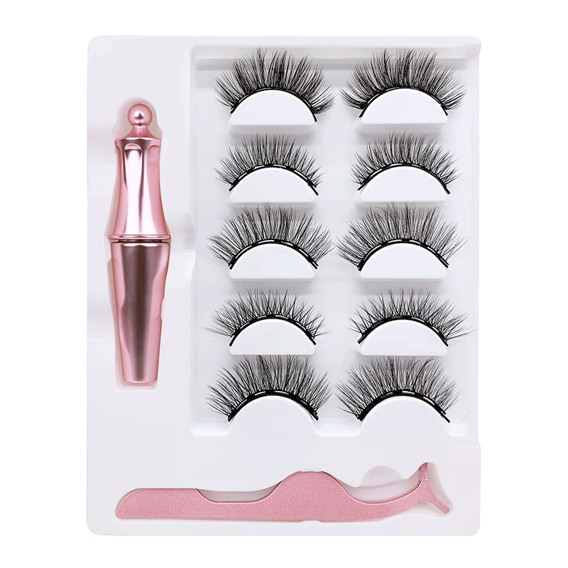 

new fashion magnetic eyelashes Favorable Discount magnetic eyelashes 5 pairs eyelashes factory, Natural black