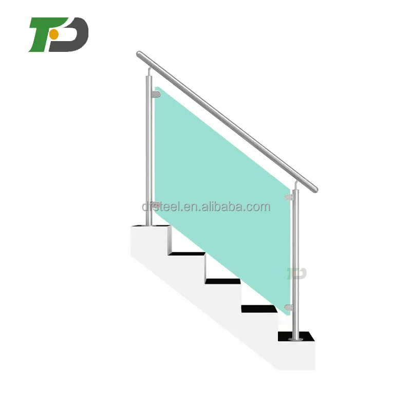 

DF rave reviews 180 degree glass pool fence bracing luxury metal balustrade stabilizers clamp led handrail designs light