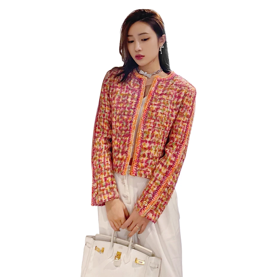

Anfeiouna Manufacturer Direct Hot Sales Spring Autumn 2021 High Quality New Girl Multicolour Women's Slim Coat Jacket, Yellow