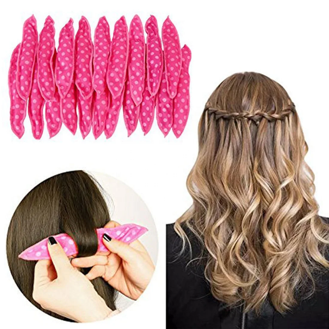 

Magic Curler Hair Rollers Night Sleep wave point Foam Hair Curler Rollers Flexible Soft Pillow Hair Rollers DIY Sponge women