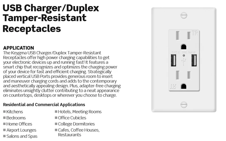 CGA Smart Home Tuya Phone App Remote Smart Life Zigbee Wifi Usb US Inwall Smart Wall Socket - ANKUX.COM